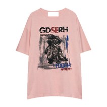 반팔라운드넥티 INSSTUDIOS 트렌드 소묘 그래피티 낙서 애니메이션 다이노스 클래식 스트릿 티셔츠 2523936891