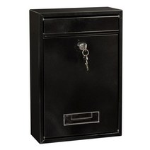 우체통 우편함 레트로 금속 벽 마운트 사서함 버킷 신문 편지 학급건의함 postbox, 자주색