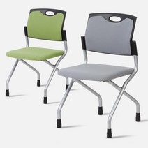독서실 고시원 쿠션 등받이 접이식 고정의자 회의실 강의실 휴게실, c14 그린