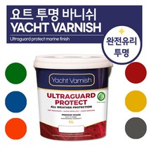 요트 바니쉬 유광 마감 방수 코팅 상도 0.5L 완전투명, 메가 울트라가드 요트 바니쉬 0.5L, 백색 및 조색(색상배송란기재), 1개
