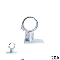 다용도 파이프클램프 20A 26.9MM 실버 파이프홀더 홀딩클램프, 1개