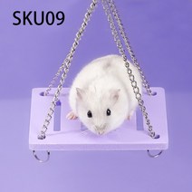 햄스터 케이지 햄스터 이동장나무 햄스터 운동 집 수면 둥지 더블 레이어 은신처 장난감 친칠라 작은 애완, 05 SKU09