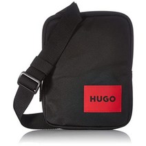 [휴고] HUGO 로고 재활용 나일론 리포터 백 ONESIZE 다크 블랙