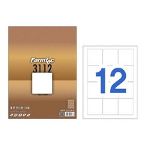 LQ-3112 12칸 20매 물류관리용 라벨 레이저 잉크젯 겸용, 단품