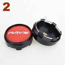 휠 센터캡 자동차 휠 스포츠 림 캡 62MM 클립 직경 중앙 캡 광선 볼크 레이싱 로고 스티커 휠 커버 허브, 02 2