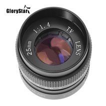 TV 25mm f/1.4 렌즈 소니호환 니콘 캐논 펜탁스 후지 m4/3 nx용 C 마운트 TV/CCTV/시네마 카메라 F1.4, 03 NX