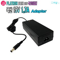 19V 1.7A LG 플라트론 20MT45D 22MT57D모니터호환 국산 아답터, ADAPTER+파워코드 1.5M, 1개