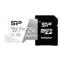 실리콘파워 Superior UHS-I A2 4K 256GB 어뎁터