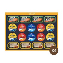 목우촌 햄 2종(돔베 생돼지) 참치 3종 통조림 LG 맛있는 햄복합 69호 설 선물세트, 4개