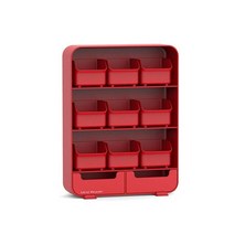 마인드리더 티백 보관함 정리대 9칸, 레드