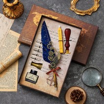 빈티지 깃털 만년필 해리포터 선물세트 남학생 여학생 생일선물 오리부리, E