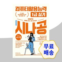2023 시나공 총정리 컴퓨터활용능력 1급 2급 필기 실기 문제집 기출문제, 컴퓨터활용능력 1급 실기
