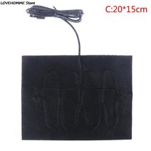 열선패드 USB 가열식 탄소 섬유 온열 패드 재킷 코트 베스트 7 사이즈, 07 C