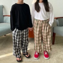 어반래빗.맞주름체크팬츠 S-XL
