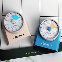 아날로그 다이얼 구글 타이머 공부시계 알람 자석 타임타이머, 블루