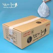 청소가좋다 분리수거 쓰레기봉투 배접봉투 1박스, 배접대형 80L 76×94cm 흰색(백색) 500매, 1개