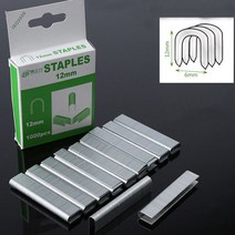 make speed 3way 타카용 U타입 12mm 타카핀 1000알 (굵은 타카핀)
