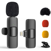 asmr마이크 먹방 유튜브 asmr 핀 마이크 아이폰/아이패드 비디오 녹화 전방향 라펠 라브 마이크용 무선 라, 한개옵션0