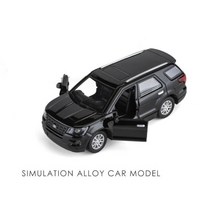 새로운 1:36 포드 익스플로러 합금 자동차 모델 소리와 빛 다이캐스트 및 장난감 차량 장난감 자동차 어린이 장난감 컬렉션 선물, 빛과 소리가 없다.