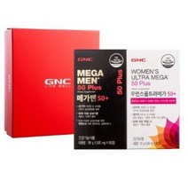 GNC 메가맨 50 플러스 60정 + 우먼스 울트라메가 50 플러스 60정 선물세트, 6세트
