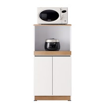 헤븐 전자렌지대 주방수납장 밥통 밥솥다이 오븐장 1200, 오크