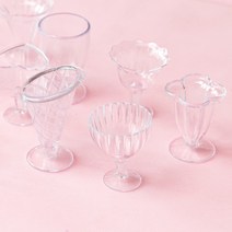 데코덴 미니어처 컵세트 12종 장난감 아이스크림 투명 컵 세트 소꿉놀이 미니어쳐, 1.미니어쳐 모형 12개