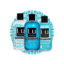 Lu Latinus Beauty CONTROL Anti-Frizz 비건 케라틴 헤어 번들: 천연 샴푸 + 무루무루 버터 함유 컨디셔너 곱슬 두껍거나 얇은 곱슬 모발용, 컨트롤 컬렉션