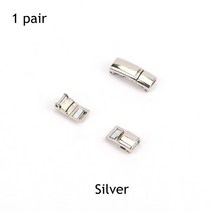 에어 포스 원 신발끈 버클 금속 AF1 신발 액세서리 레이스 잠금 스니커즈 키트, Silver_CHINA