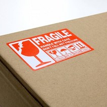 Fragile 스티커 / 영문 화물주의 파손주의 취급주의 라벨지 90mm x 50mm/ 1000장D0308D, 상세페이지 참조, 상세페이지 참조
