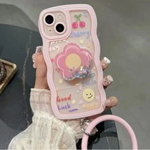 물결 꽃 그립톡 갤럭시 S23 핸드폰 케이스