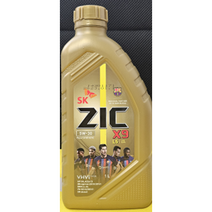 지크 x9 5w30 가솔린 디젤 합성엔진오일, 3개, 1000ml