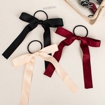 리본 골프 라운딩 머리끈 롱리본 심플 머리끈(5컬러)