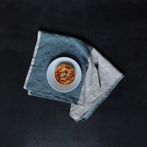 [바보사랑] 리노에리나 투톤 리투아니아 린넨 키친크로스 겸 테이블매트 블루, 상세 설명 참조, 색상선택:옐로우