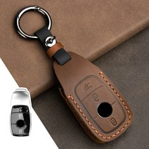 벤츠 부품 튜닝메르세데스 벤츠에 대 한 가죽 자동차 키 케이스 커버 C E S 클래스 W221 W177 W205 W213 자, 03 Brown