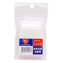 하니 여러모로 지퍼백 1호 40매입 (HJ5728), 단일옵션, 상세 설명 참조