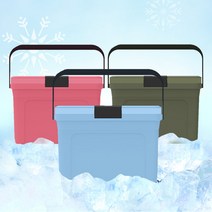 PEACH 캠핑 아이스박스 대용량 테이블 27L, 코랄핑크