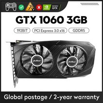 JIESHUO GTX1060 그래픽 카드 NVIDIA GeForce GTX 1060 3GB 192bit GDDR5 10 시리즈 컴퓨터, 한개옵션0