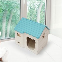 반려동물 고양이 강아지 플라스틱 하우스 집 민트 색 방석 침대 쇼파, 본상품선택