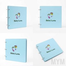 마이몰12 3공 DIY 포토앨범 30매 블루발바닥 커플 포토 앨범 연인 앨범