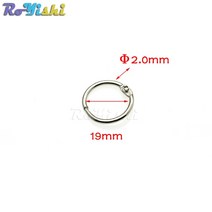 자동차등록증케이스 샘플북 차량등록증 링 파이프 포트폴리오 파일 커버 루스 리프 북 바인더 경첩 스냅 O, 02 Inner Dia 19mm_03 20pcs
