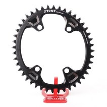 SHIMANO GRX FC-RX810 RX600 크랭크 36T 60T 좁은 와이드 1x 시스템용 타원형 체인링 BCD110, 타원형 40T 블랙