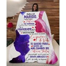 PARA MI MARIDO CON AMOR TU ESPOSA | 편안한 양털 셰르파 짠 담요