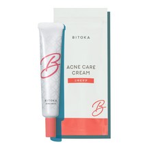 약용 여드름 케어 크림 의약 부외품 여드름 피부 거칠기 대책 [피부 전문가 감수] 민감한 피부에도 안심 일본제 [BITOKA 여드름 크림] 1 개 10g 약 240 회분