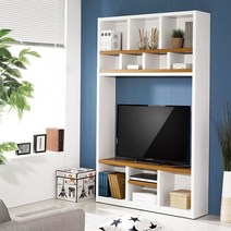 겟홈 스마트 30T 책장형 거실장_오크화이트, 책장형_거실장_오크화이트