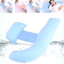 임산부베개 바디필로우 출산준비 축하선물 허리 안고자는 대형쿠션 산모 옆으로자는 수면베개, 핑크