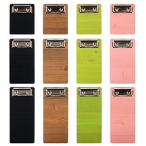 칼라 우드 클립보드 판때기 메뉴판 카페 메뉴 디자인 미용실 결재판 서류 셀프 음료 빌지 꽂이 판떼기 케이스 영수증 철 패드 책자 술집 식당, 110/갈색