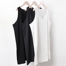 LK518 베이직 이너 레이어드 롱나시 21R218F 빅사이즈 여성 롱나시 여름나시 망고나시 여자롱나시 레이어드나시