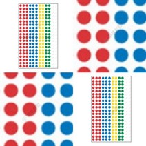 오색스티커 7매 포장스티커 포토스티커 동그란스티커 원형네임스티커 별스티커 원형스티커제작 모양스티커 동
