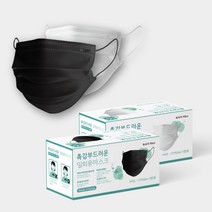 촉감부드러운 일회용마스크 50매 대형 덴탈마스크 개별포장 벌크포장, (수입산) 개별포장 블랙25매