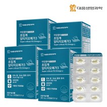 대웅생명과학 아임헬씨 초임계 알티지오메가3 60캡슐 4박스